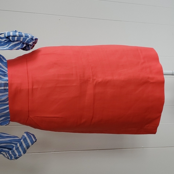 J Crew Pencil Skirt Salmon Pink Size 4 - Picture 2 of 4